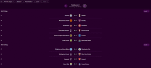 EPL Matchweek 3 Results and Scores - A screenshot straight from the English Premier League official website