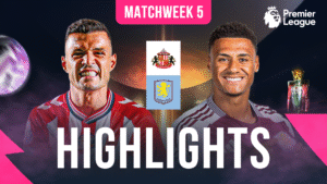EPL Matchweek 5 - Watch Sunderland vs Aston Villa Full Match Highlights, in HD only on myco!