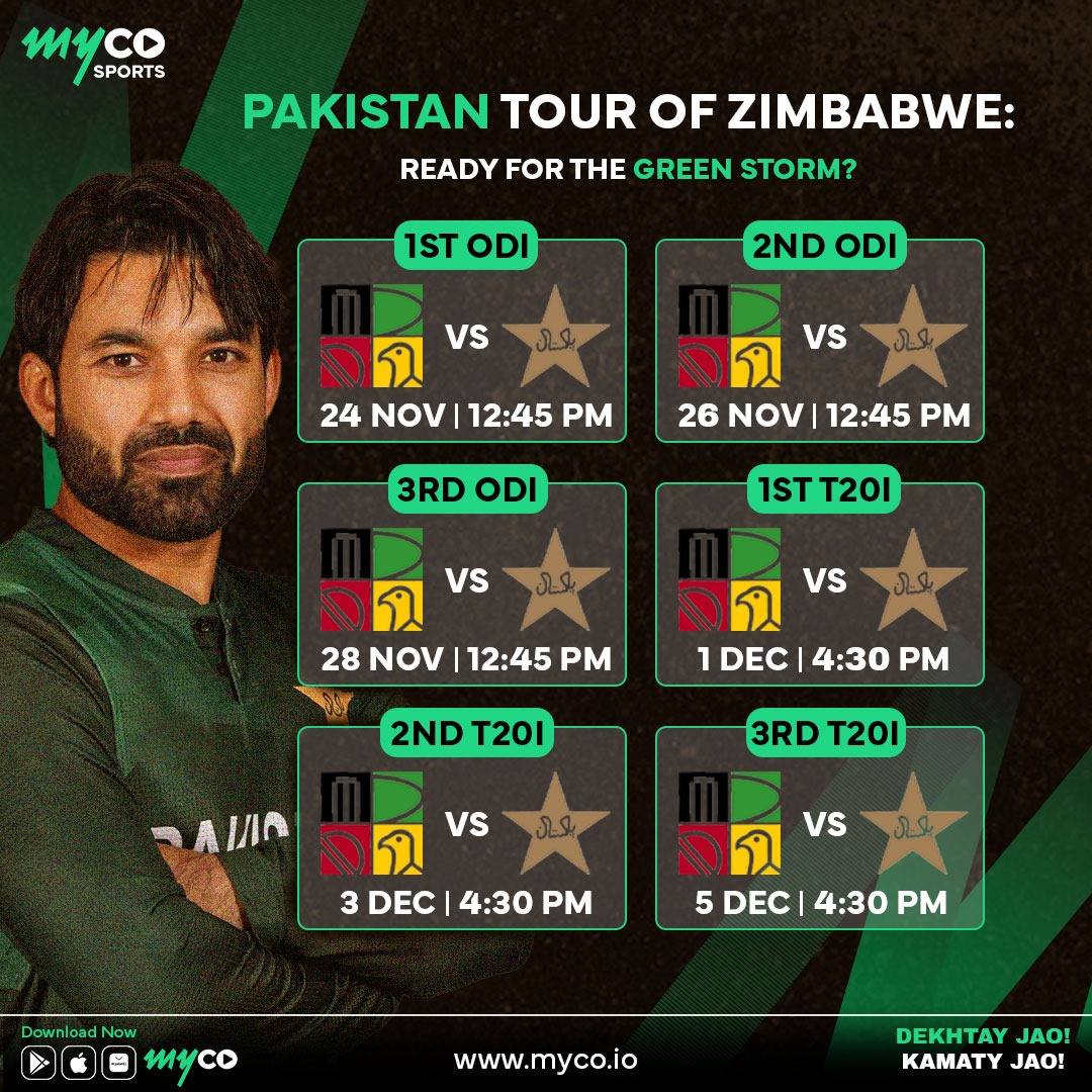 Pakistan vs. Zimbabwe livestreaming Watch Live Exclusively on Myco › myco blogs